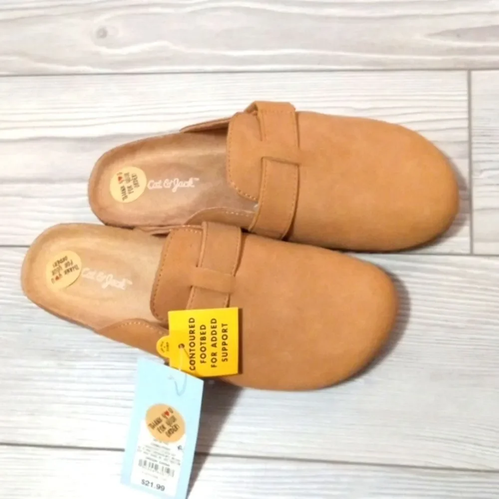 (17-4139) Girls' Cat & Jack Shoes Perry Slip-On Clogs Sz 1